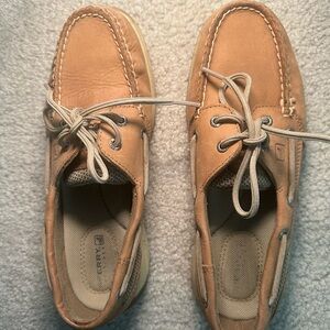 Sperry Top-Siders tan and cream boat shoes